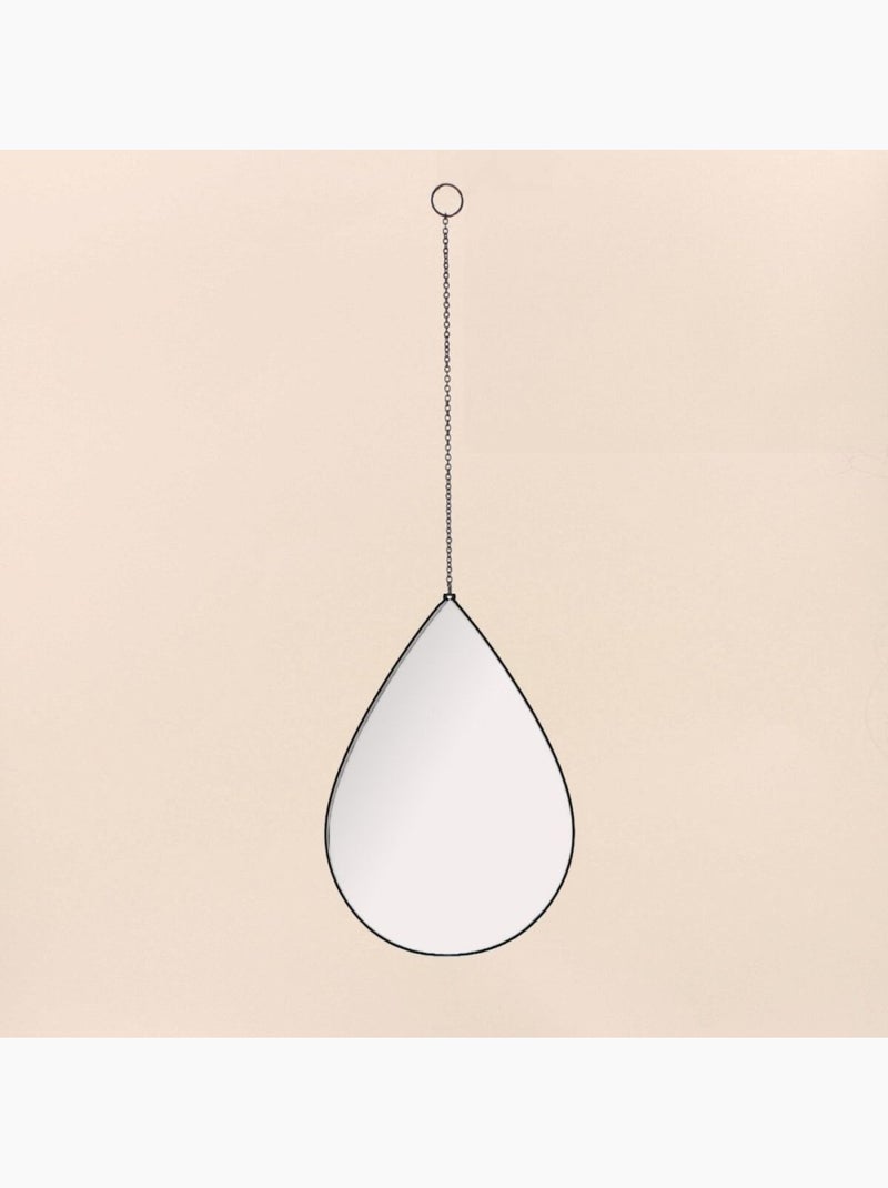 Lot de 3 miroirs forme goutte 28x19cm Noir - Kiabi