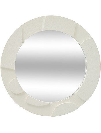 Lot de 3 miroirs muraux bois texturé ANNY