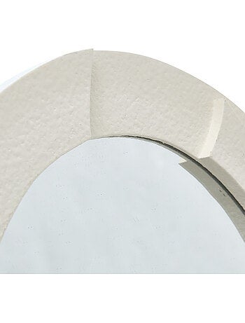 Lot de 3 miroirs muraux bois texturé ANNY