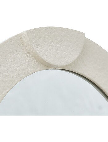 Lot de 3 miroirs muraux bois texturé ANNY