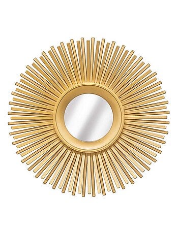 Lot de 3 miroirs muraux en forme de soleil AMED