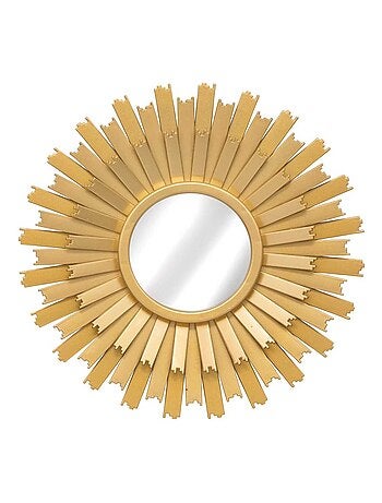 Lot de 3 miroirs muraux en forme de soleil AMED