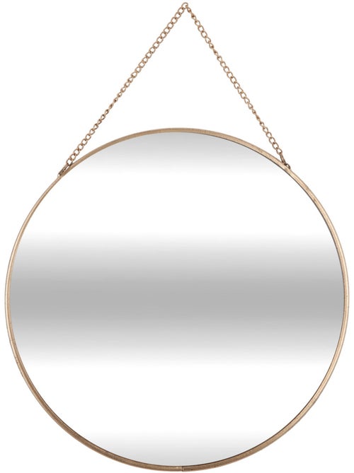 Lot de 3 miroirs ronds à suspendre en métal LENY - Kiabi