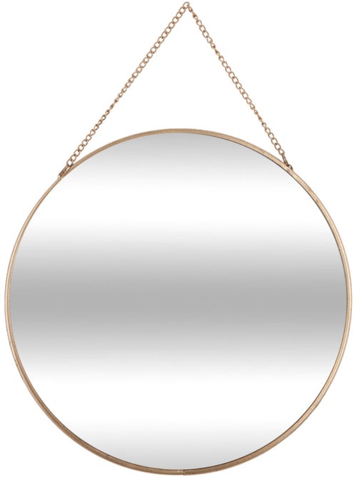 Lot de 3 miroirs ronds à suspendre en métal LENY - Kiabi