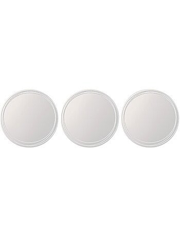 Lot de 3 miroirs ronds contour pailleté 20cm