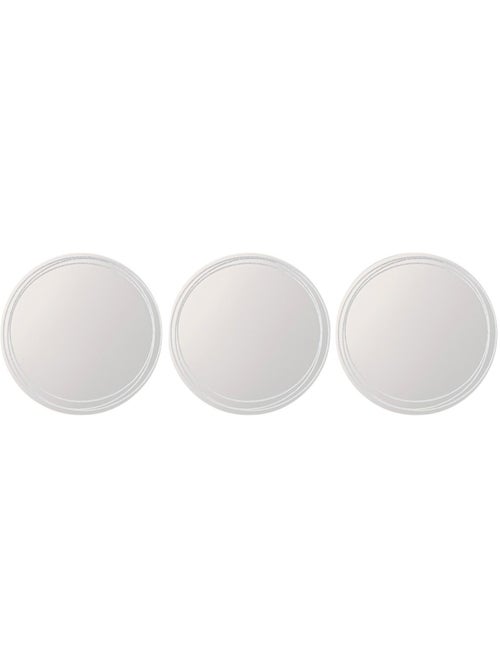 Lot de 3 miroirs ronds contour pailleté 20cm - Kiabi