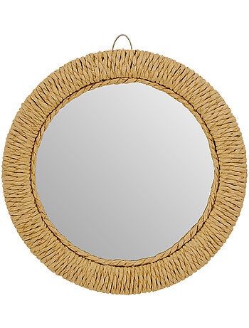 Lot de 3 miroirs ronds en corde TILIA