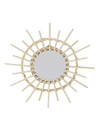 Lot de 3 miroirs rotin D28