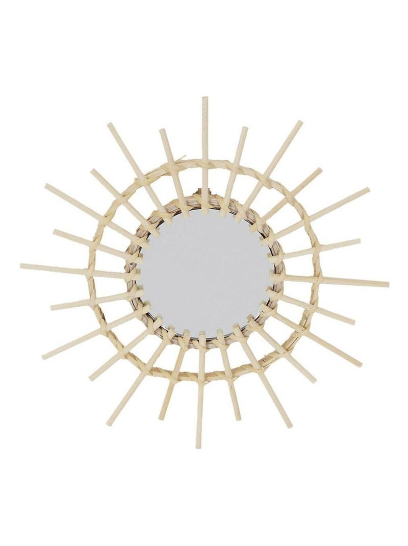 Lot de 3 miroirs rotin D28 Beige - Kiabi