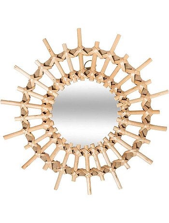 Lot de 3 miroirs rotin soleil D28