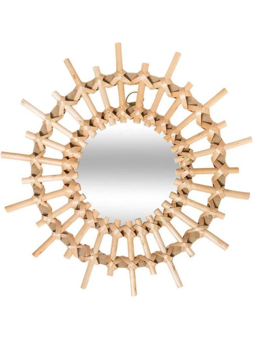 Lot de 3 miroirs rotin soleil D28 - Kiabi