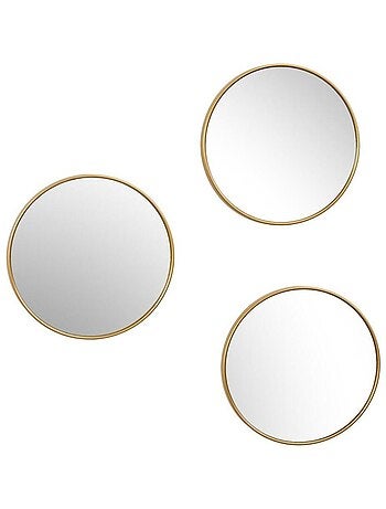 Lot de 3 miroirs TORONTO diam 26cm