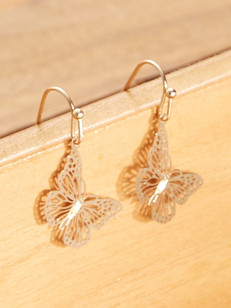 Lot de 3 paires de boucles d'oreilles multicolore - Kiabi