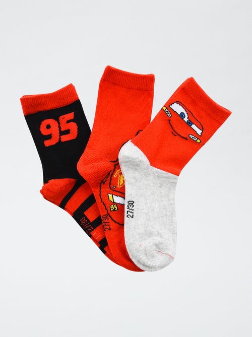Lot de 3 paires de chaussette 'Disney' 'Cars' - Kiabi