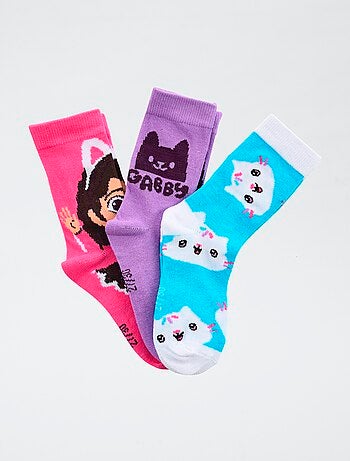Lot de 3 paires de chaussette 'Gabby et la maison magique'