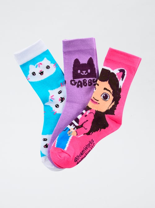 Lot de 3 paires de chaussette 'Gabby et la maison magique' - Kiabi