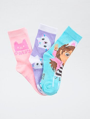 Lot de 3 paires de chaussette 'Gabby et la maison magique'