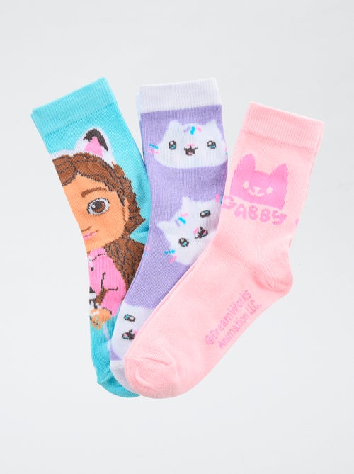 Lot de 3 paires de chaussette 'Gabby et la maison magique' - Kiabi