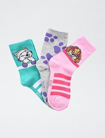 Lot de 3 paires de chaussette 'Pat patrouille' en coton