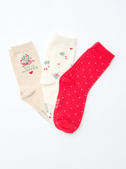 Lot de 3 paires de chaussette - Kiabi
