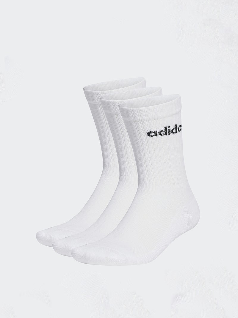 Lot de 3 paires de chaussettes 'adidas' blanc - Kiabi