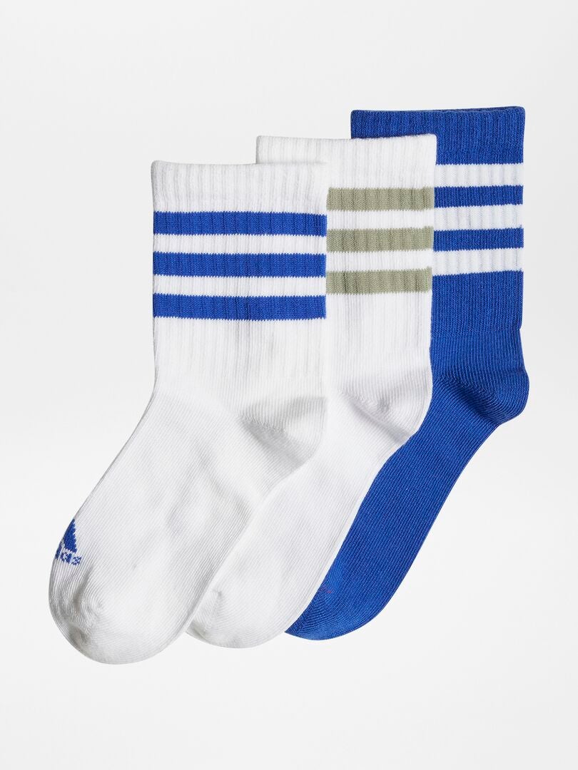 Lot de 3 paires de chaussettes 'adidas' Bleu - Kiabi