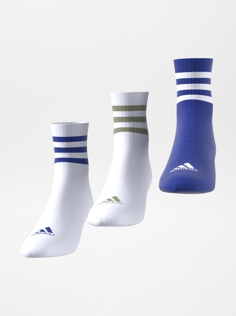 Lot de 3 paires de chaussettes 'adidas' Bleu - Kiabi