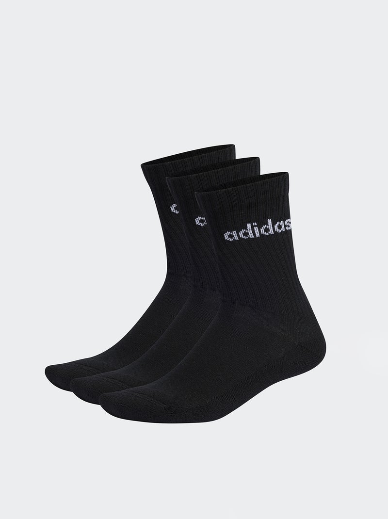 Lot de 3 paires de chaussettes 'adidas' noir - Kiabi