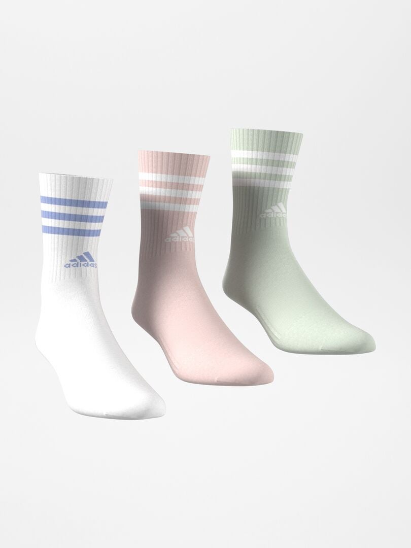 Lot de 3 paires de chaussettes 'adidas' Rose - Kiabi