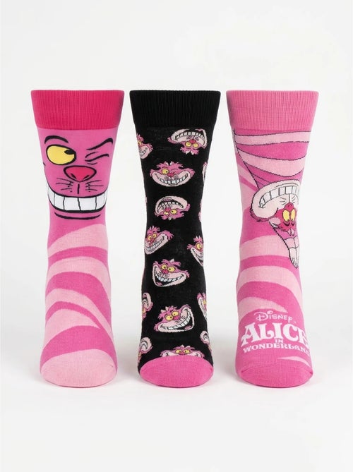 Lot de 3 paires de chaussettes alice au pays des merveilles disney - Kiabi