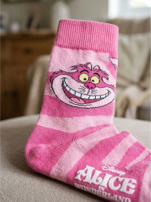 Lot de 3 paires de chaussettes alice au pays des merveilles disney - Kiabi