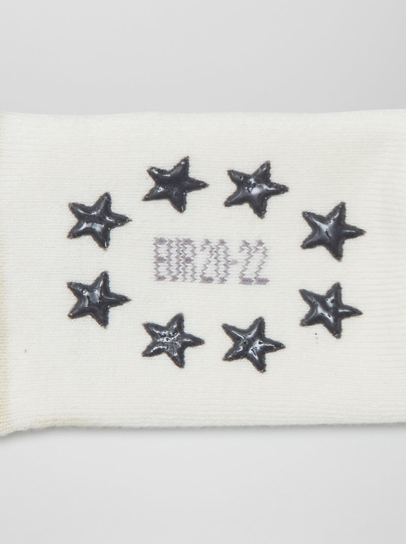 Lot de 3 paires de chaussettes antidérapantes Beige - Kiabi