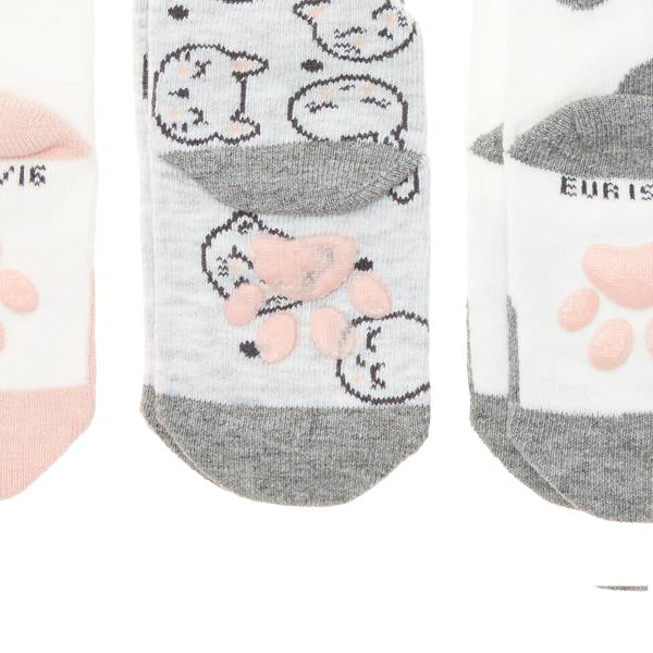 Lot De 3 Paires De Chaussettes Antiderapantes Bebe Fille Kiabi 5 00