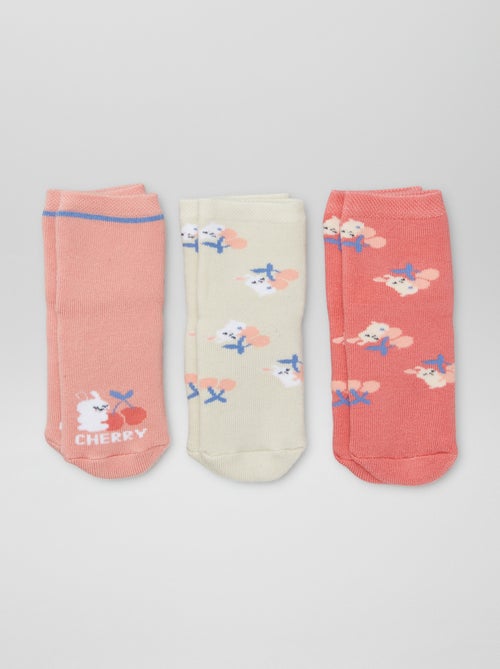 Lot de 3 paires de chaussettes antidérapantes - Kiabi