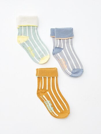 Lot de 3 paires de chaussettes avec revers - Kitchoun