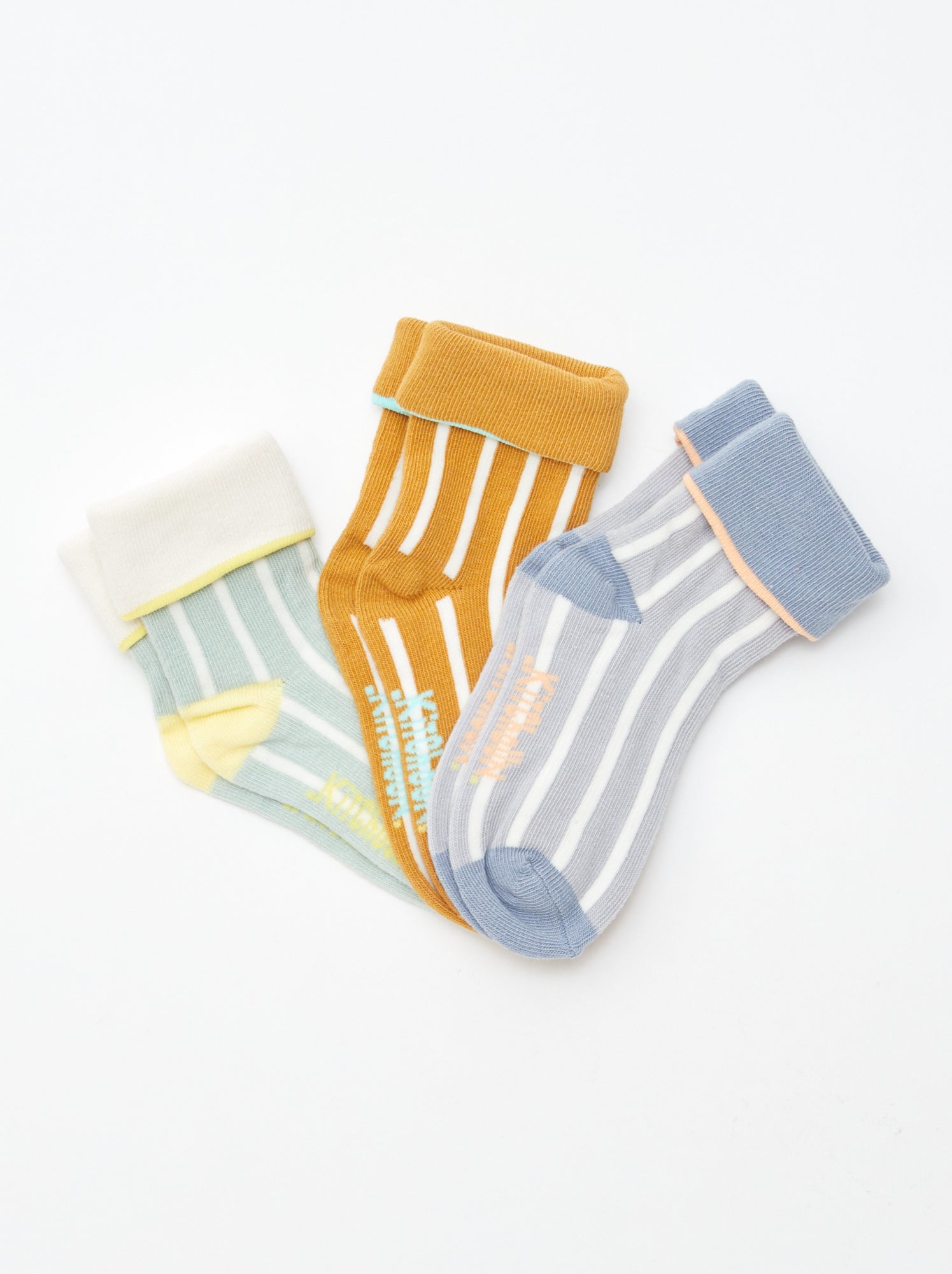Lot de 3 paires de chaussettes avec revers - Kitchoun