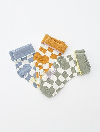 Lot de 3 paires de chaussettes avec revers - Kitchoun
