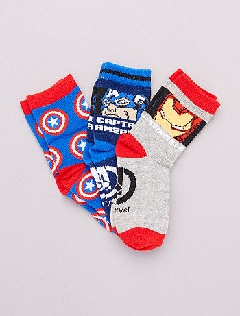 Lot de 3 paires de chaussettes 'Avengers' 'Marvel'