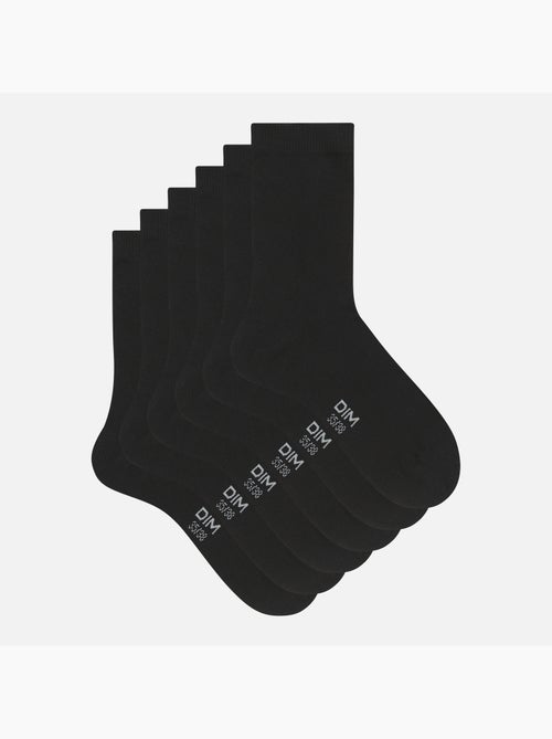 Lot de 3 paires de chaussettes Basic Coton - Kiabi