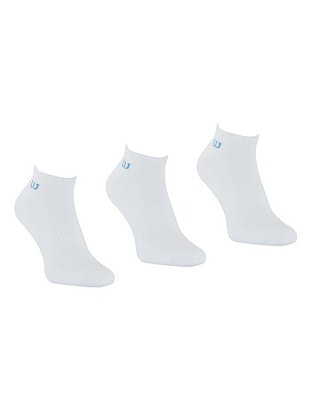 LOT DE 3 PAIRES DE CHAUSSETTES BASSES WILSON NOIR