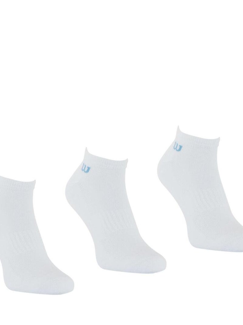 LOT DE 3 PAIRES DE CHAUSSETTES BASSES WILSON BLANC Blanc - Kiabi