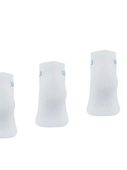 LOT DE 3 PAIRES DE CHAUSSETTES BASSES WILSON BLANC - Kiabi