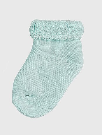 Lot De 3 Paires De Chaussettes Bleu Et Blanc (0-3 Mois)