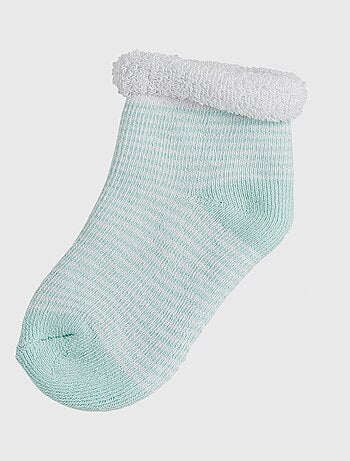 Lot De 3 Paires De Chaussettes Bleu Et Blanc (0-3 Mois)