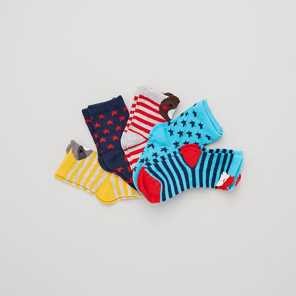 Lot De 3 Paires De Chaussettes Bebe Garcon Bleu Kiabi 7 00