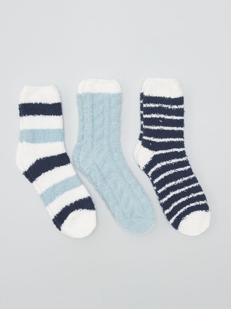 3 paires de chaussettes 'Stitch' - Bleu - Kiabi - 4.80€