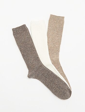 Lot de 3 paires de chaussettes chaudes