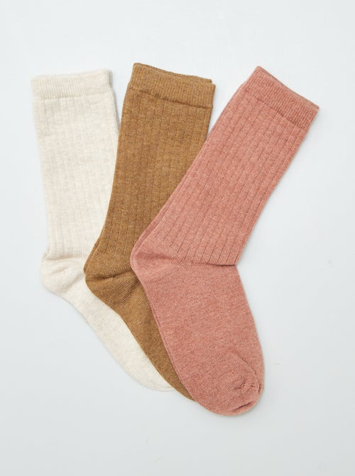 Lot de 3 paires de chaussettes chaudes - Kiabi