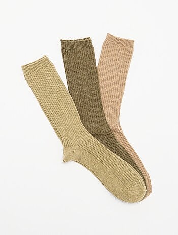 Lot de 3 paires de chaussettes chaudes