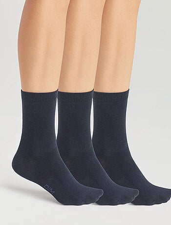 Lot de 3 paires de chaussettes Basic Coton